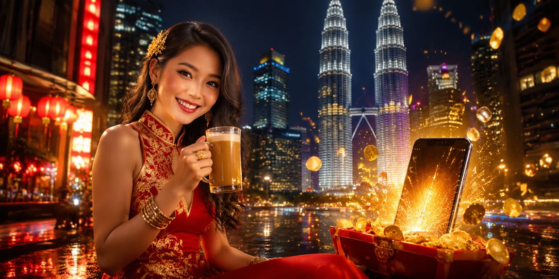 Pengguna Kuala Lumpur mengakses kasino mudah alih 610 dengan gaya moden