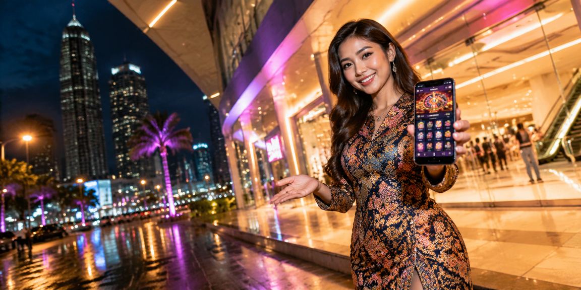 Antara muka bonus deposit di Petaling Jaya dengan elemen batik Malaysia dan paparan akaun